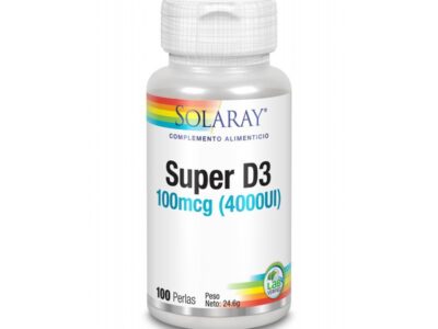 Super D3 4000UI 100 Solaray Pearls