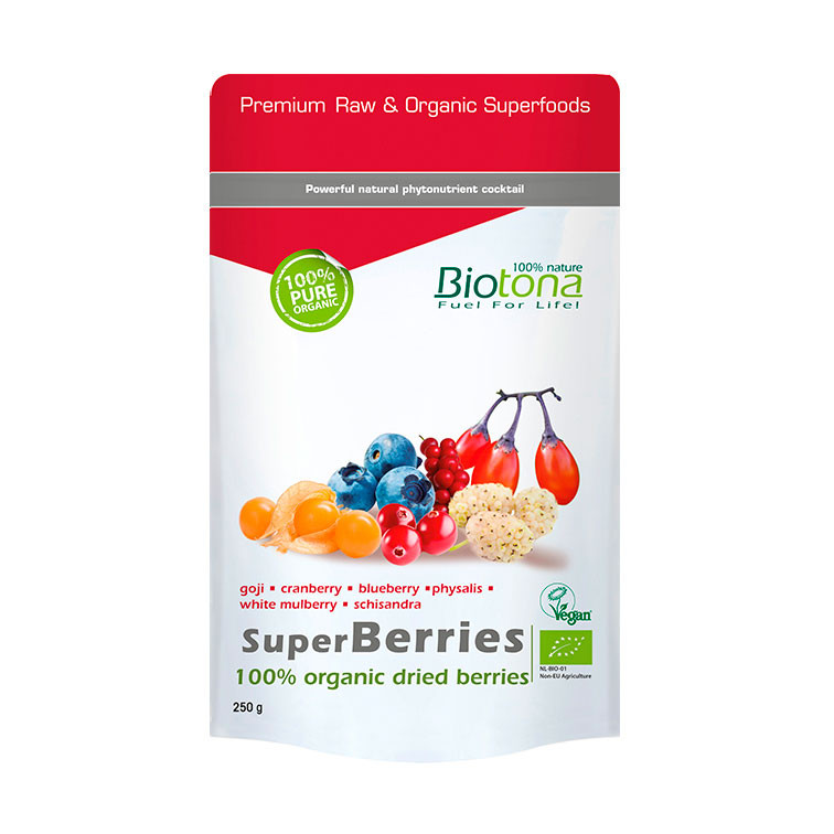 Superberries/Frutas Superfoods Bio 250G Biotone