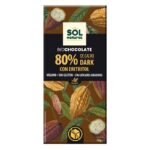 80% de comprimido de chocolate com eritritol natural biológico 70g