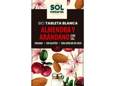 Salada e Arandano BIO 70G Natural Almendra Chocolate Tablet