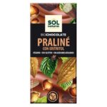 Comprimido de pralina de chocolate com eritritol bio 70g sol natural