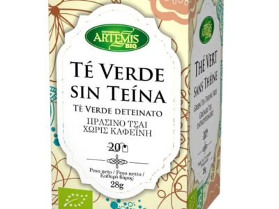 Chá verde sem Teina 20 Filtros Artemis
