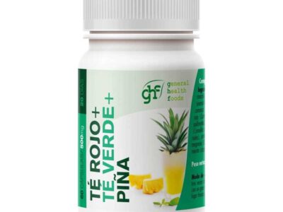 Chá verde, vermelho e abacaxi 500mg 60 GHF cápsulas