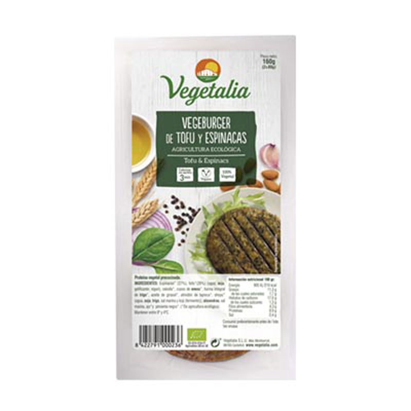 Cópia de Vegeburgo de Tofu e Bio 160G espinafre