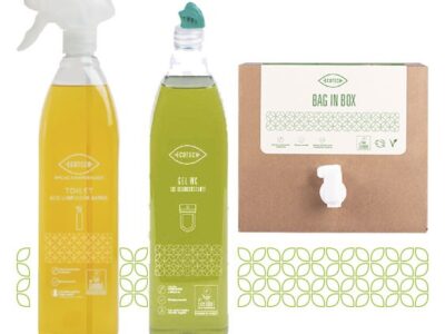 Vaso sanitário em contêiner vazio 1L PET ECOTECH