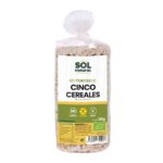 5 bolos de cereais s/glúten bio 100g sol natural