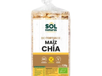 Cakes de chia de milho e glúten -Sol Natural