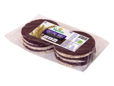Panquecas de arroz com bio de chocolate preto 100g vegetal