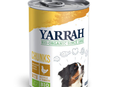 Cães de frango com orthiga e tomate bio Can 405g yarrah