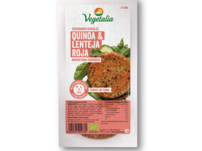 Vegeburgo de quinoa e vegetal de lentilha de lentilha 160g