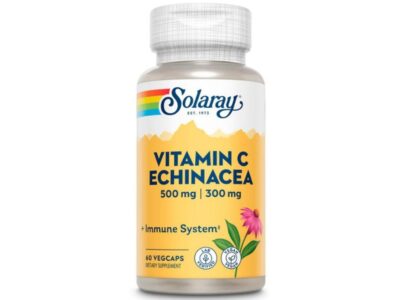 Vitamina C 500mg e Echinacea 300mg 60vcaps Solaray