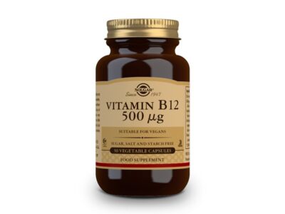 Vitamina B12 (cianocobalamina) 500 µg 50vcaps Solgar