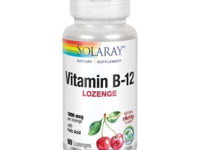 Vitamina B12+Ácido folclórico 1000mcg 90comp Solaray