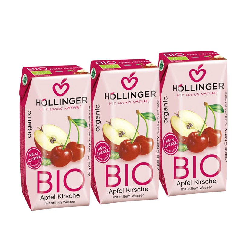 Suco de maçã bio 3x200ml hollinger