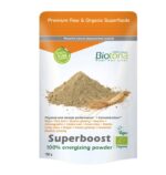 Superboost, pó energético vegan, superalimento bio 150g -Biotona