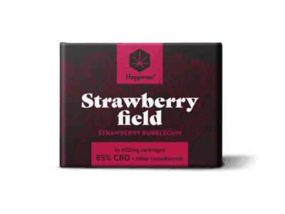 Cartucho Strawberry Field 1200mg 58% CBD 2 Unidades x 600mg  Happease